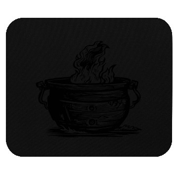 Discover Cauldron Witch Halloween Magic Potion Mouse Pads