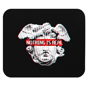 Discover Vaporwave Nothing Is Real Glitch 80s 90s Mouse Pads