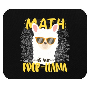 Discover Math Is No Probllama Llama Alpaca Back To School C Mouse Pads