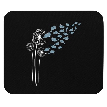 Discover Chinchilla Dandelion Flower For Dandelions Lover Mouse Pads
