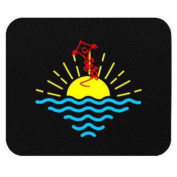 Discover Sunset and red kite Mouse Pads