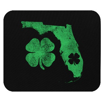 Discover St Patrick's Day Fl Florida Shamrock Green Irish P Mouse Pads