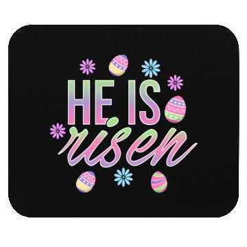 Discover He Is Risen Easter Christian Message Easter Eggs Mouse Pads