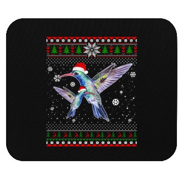 Discover Hummingbird Farm Santa In Snow Ugly Mouse Pads