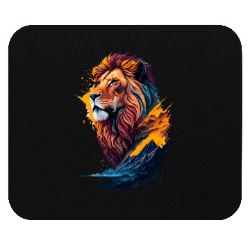Discover Abstract Lion illustration Mouse Pads