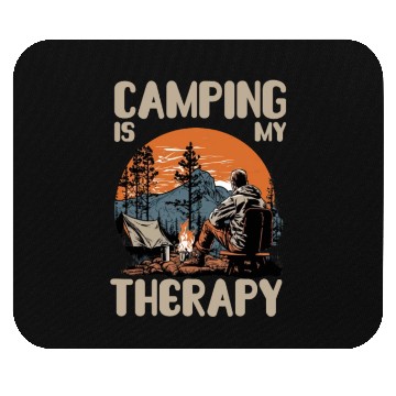 Discover camping is my therapy Mouse Pads