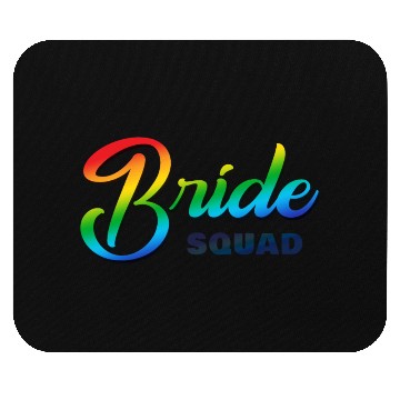 Discover Bride Squad Rainbow Mouse Pads