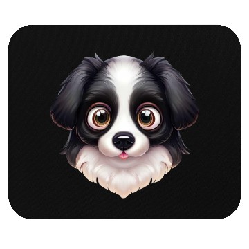 Discover Artistic Border Collie Artwork Mouse Pads