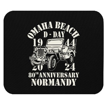 Discover Omaha Beach 1944 D Day 2024 80th Anniversary Mouse Pads
