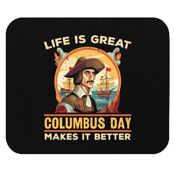 Discover Christopher Columbus Italian American Columbus Day Mouse Pads