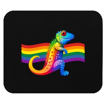Discover Gay Pride Gecko Mouse Pads