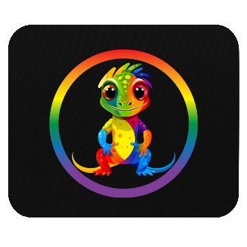 Discover Gay Pride Gecko Mouse Pads