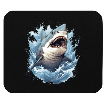 Discover Captivating Shark Depiction Mouse Pads