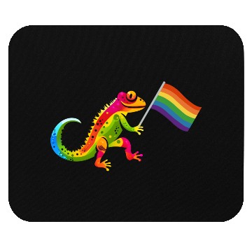Discover Gay Pride Gecko Mouse Pads