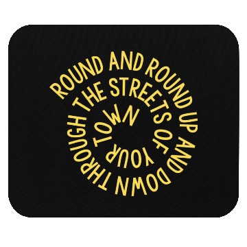 Discover Streets Of Your Town mustard vintage nature Mouse Pads