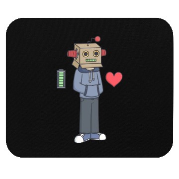 Discover Robot Kid Mouse Pads