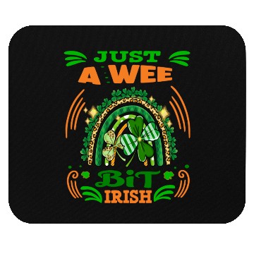 Discover Just A Wee Bit Irish Rainbow Lover Idea Rainbow Mouse Pads