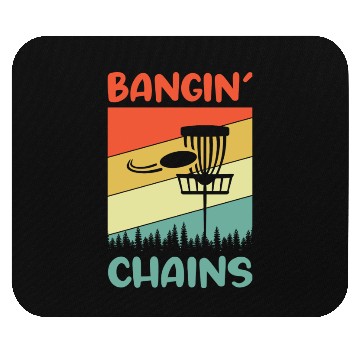 Discover bangin chains disc golf nostalgia Mouse Pads