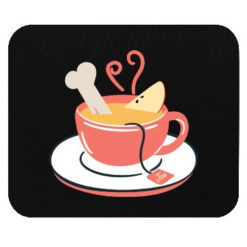 Discover Bone Apple Tea Bon appetit Mouse Pads