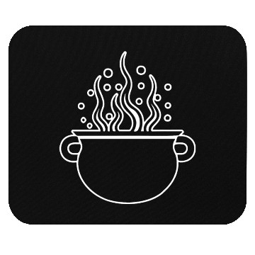 Discover Cauldron Witch Halloween Magic Potion Mouse Pads