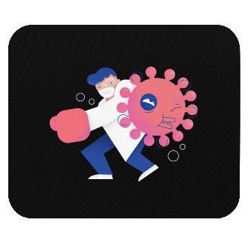 Discover Health Care Professional Beating Coronavirus Mouse Pads