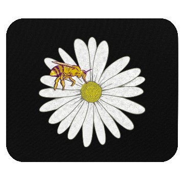 Discover Bee Mountain Daisy Mouse Pads