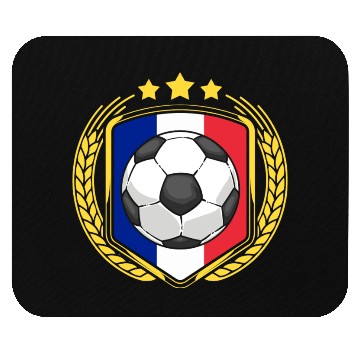Discover France Flag Soccer Mouse Pads