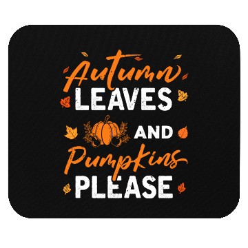 Discover Autumn Leaves Pumpkins Please Fall Lover hippie Mouse Pads
