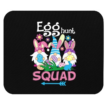 Discover Egg Hunt Squad green Mouse Pads