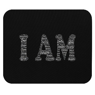 Discover Affirmation Art - I Am Mouse Pads