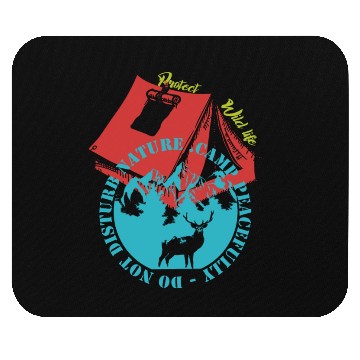 Discover Camp Peacefully Do Not Disturb Nature Mouse Pads