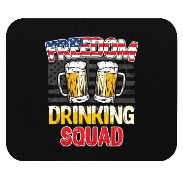 Discover Freedom Drinking Squad USA Party Independence Day Mouse Pads