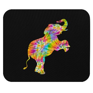 Discover Tie Dye Elephant Lover Mouse Pads