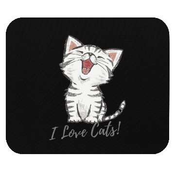 Discover I LOVE CAT Mouse Pads