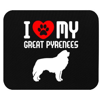 Discover I Love My Great Pyrenees Mouse Pads