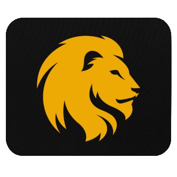 Discover LION YELLOW SIDE FACE Mouse Pads