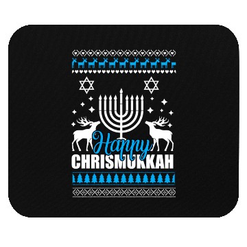 Discover Happy Chrismukkah Ugly Style Mouse Pads