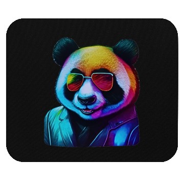 Discover Colorful and Cool: The Neon Panda Mouse Pads