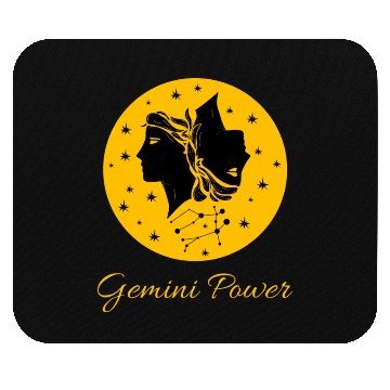 Discover Gemini Power Zodiac Sign Mouse Pads