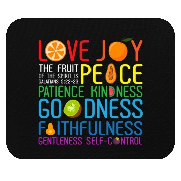 Discover Love Joy The Fruit Of The Spirit Is Peace Patience Mouse Pads