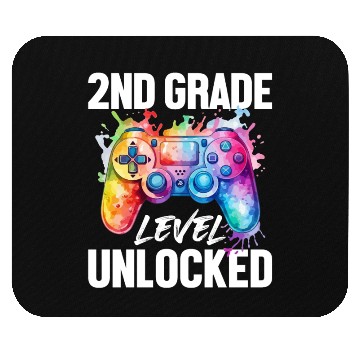 Discover 2ND Grade Level Unlocked Back to School Video Game Mouse Pads