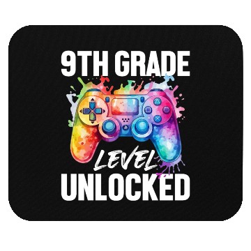 Discover 9th Grade Level Unlocked Back to School Video Game Mouse Pads