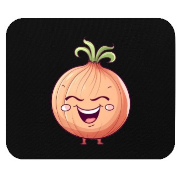 Discover Onion Vegetable Vegan Farmer Funny Cute Love Mouse Pads