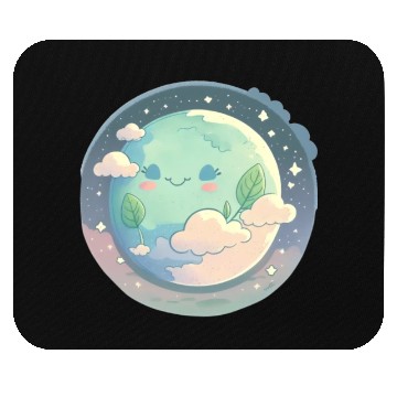 Discover Earth Happy Cute Space Science Planet Environment Mouse Pads