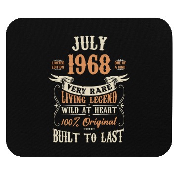 Discover July 1968 Birthday Surprise Mouse Pads
