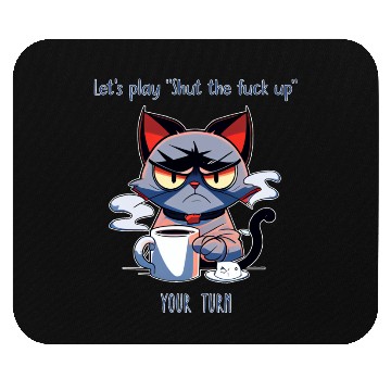 Discover Grumpy cat shut up Mouse Pads