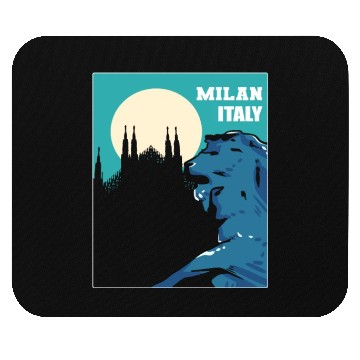 Discover Milan Italy Tourist Gift Mouse Pads