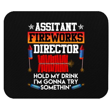 Discover Independence Day Assistant Fireworks Director USA Mouse Pads