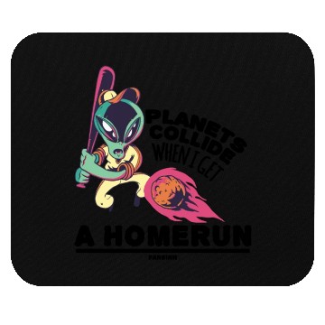 Discover Baseball UFO space extraterrestrient Mouse Pads