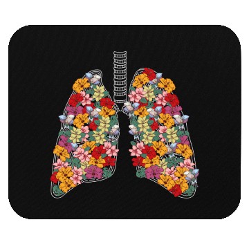 Discover Anatomical Lungs Flowers Medical Science Anatomy T Mouse Pads